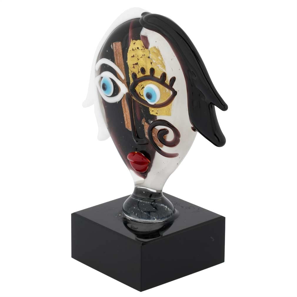 ピカソ風ガラス小物 Amazon.co.jp: GlassOfVenice ムラノガラス ピカソ 女性の頭 - S