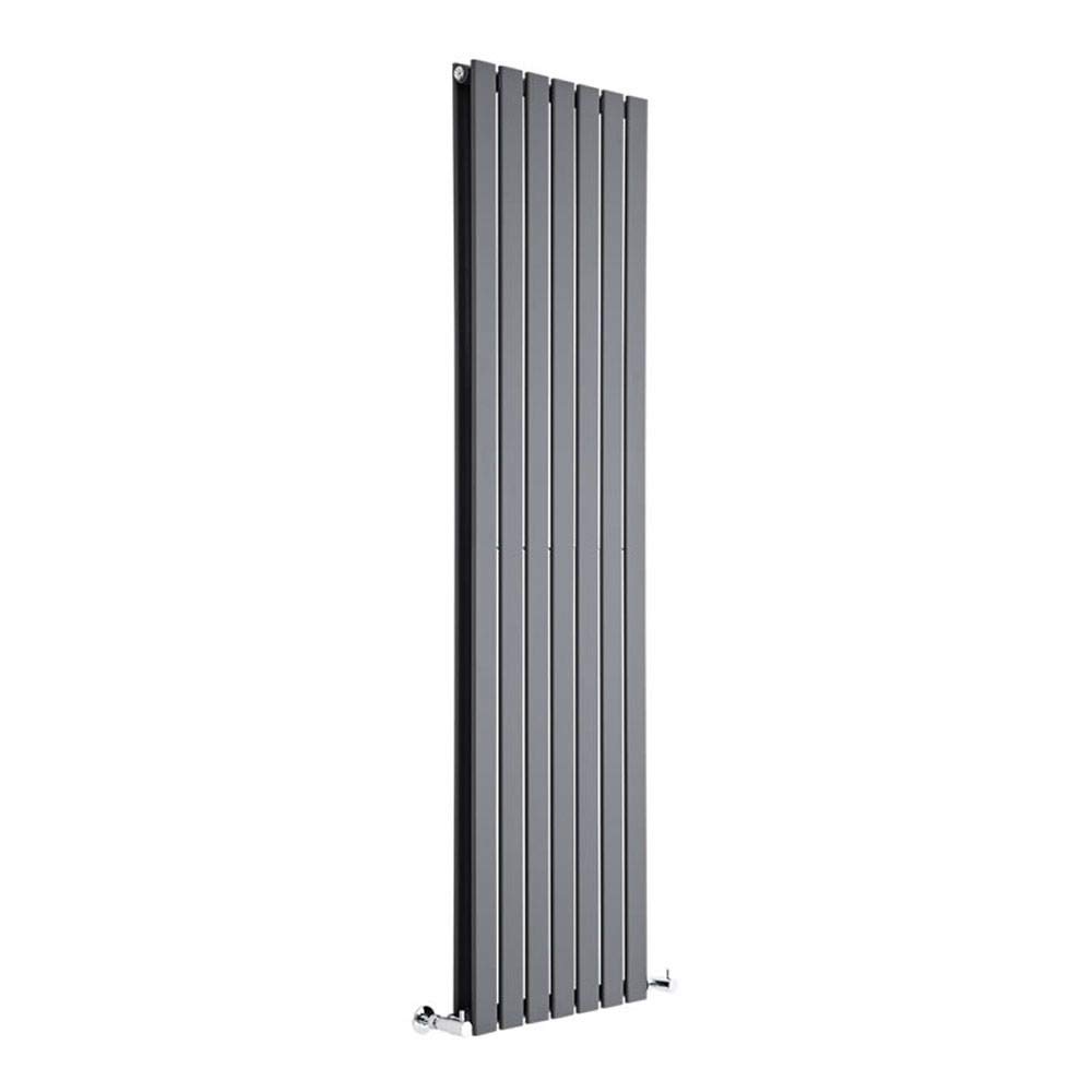 Milano Alpha Anthracite Vertical Double Flat Panel Radiator - 1780mm x 490mm