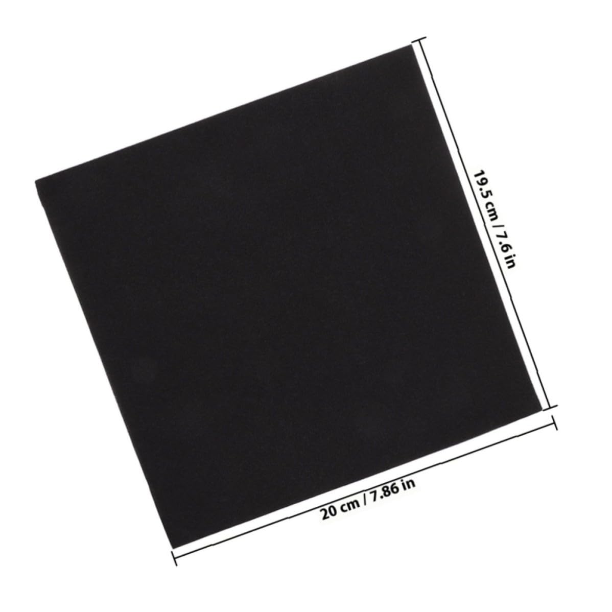 SHINEOFI 100 Servilletas de Papel Negro Desechables para Banquetes y Fiestas Diseño Grueso y Elegante para Suministros de Mesa