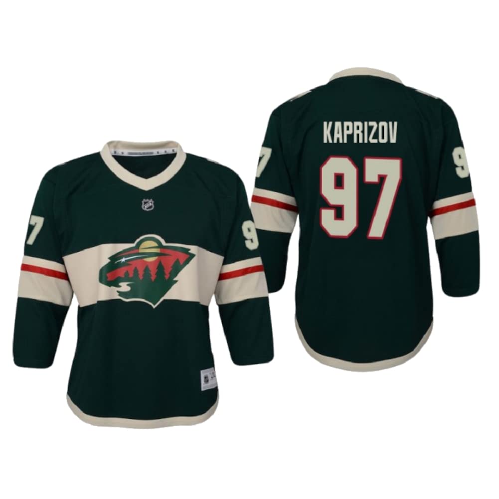 Outerstuff Youth Kirill Kaprizov Minnesota Wild Home Replica Jersey (as1, Alpha, s, m, Regular, Small-Medium (8-12)) Green