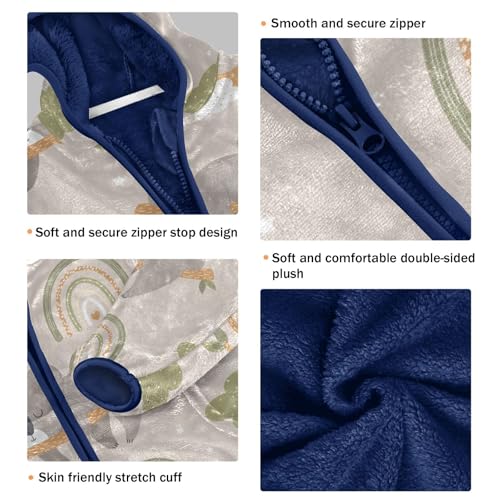 Cute Koala Girls Fleece Jacket Girls Fall Jacket Girls Zip Up Hoodie Girls Sherpa Jacket 2-10T3