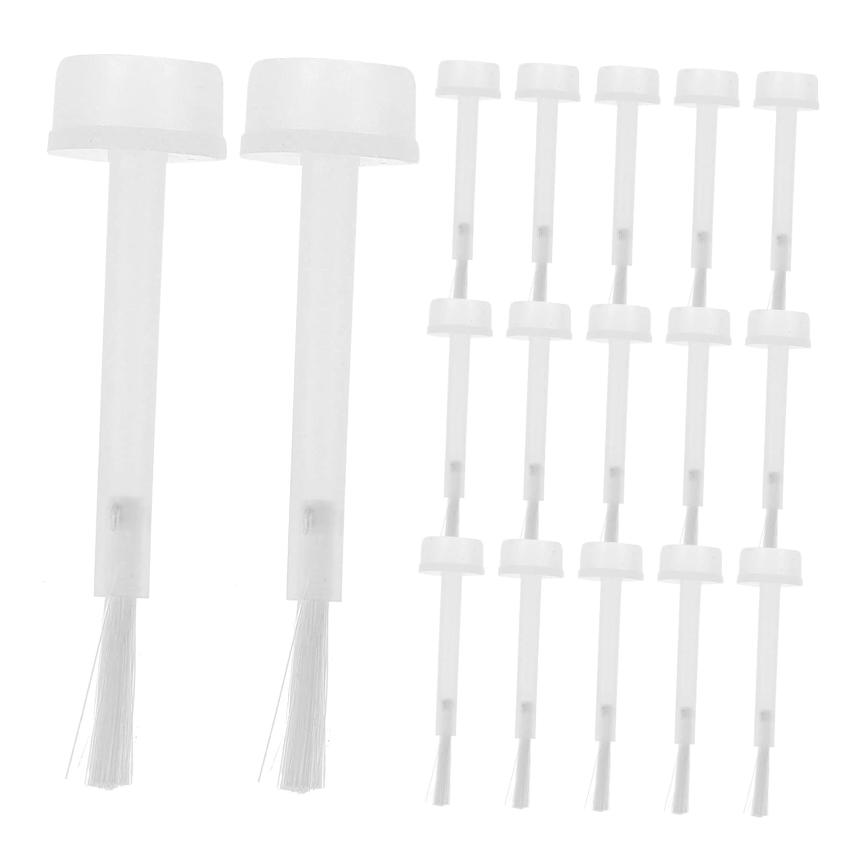 IWOWHERO 100pcs Nail Polish Brush Replacement Soft Bristles Dipping Liquid Applicator for Nail Design Brushes