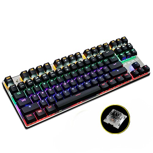 Preisvergleich Produktbild GK820 Mechanische Tastatur, Beruf Esports PUBG Gaming-Tastatur, RGB LED Hintergrundbeleuchtung Personalisierte benutzerdefinierte Hintergrundbeleuchtung Aufnahme - Schwarz