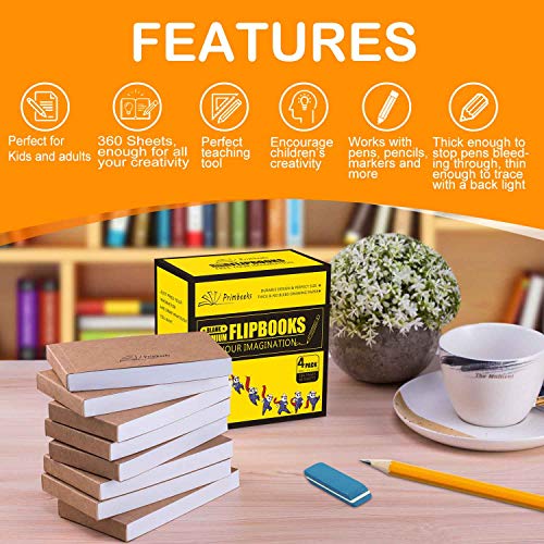 PRIMBEEKS Premium Blank Flip Book Paper