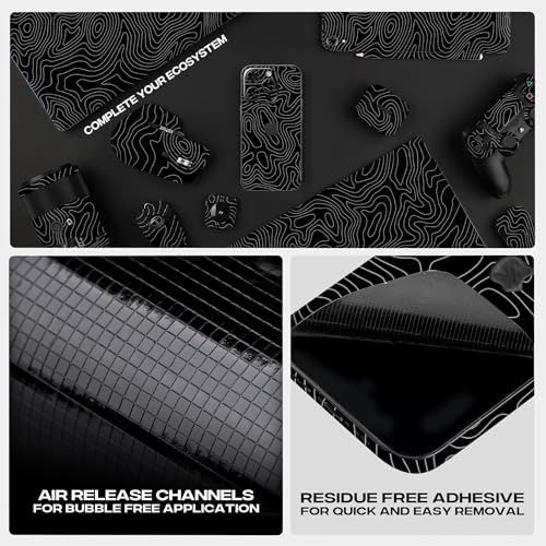 Image of Capes Tablet Skins Compatible with Samsung Galaxy Tab S9 FE Plus | Ultra-Thin Protective Film | Anti-Scratch Vinyl Decal Skin | Not Case /Cover (Galaxy, Back Skin + S Pen Skin)