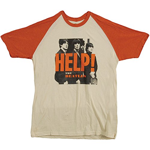 The Beatles Help! Raglan Short Sleeve T-shirt (XX-Large)