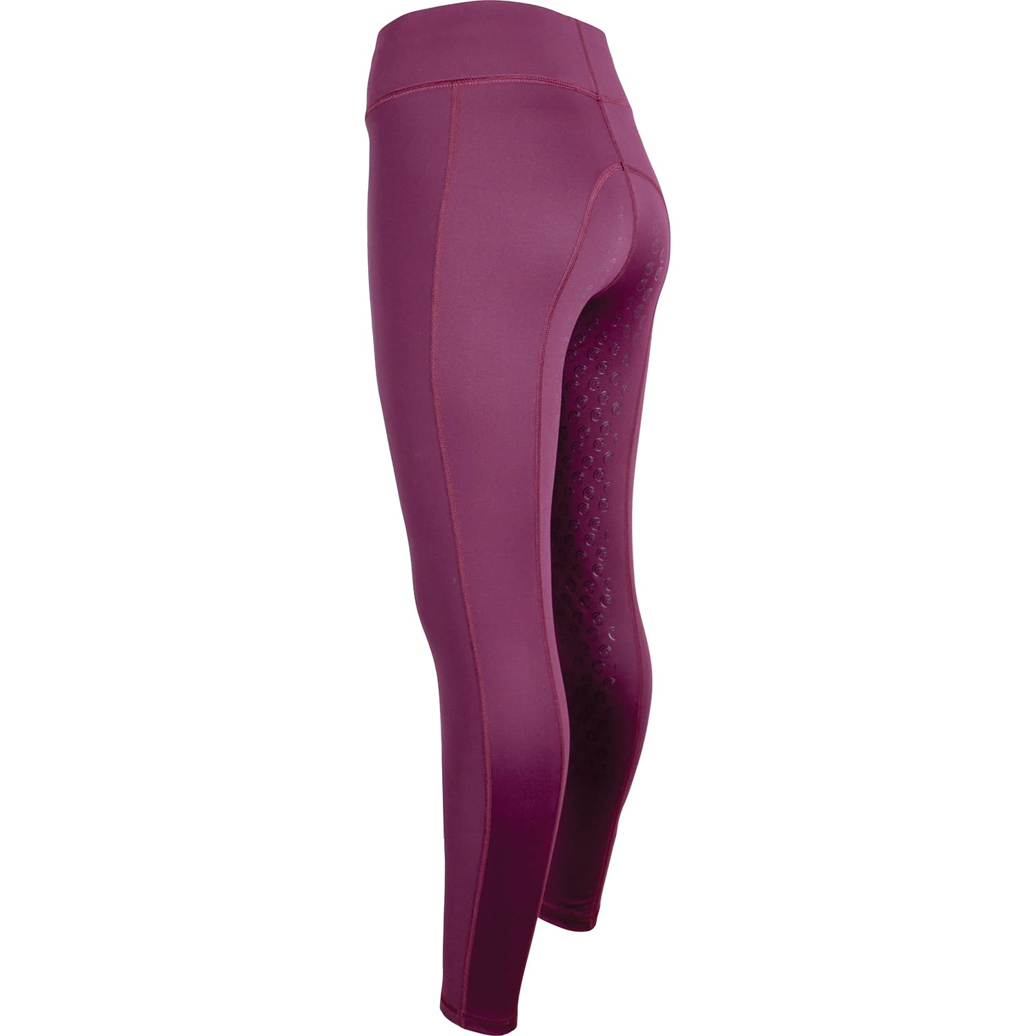AK Oreo AKRS-6052-01 - Mallas de equitación transpirables de cintura alta con agarre de silicona, granate, S