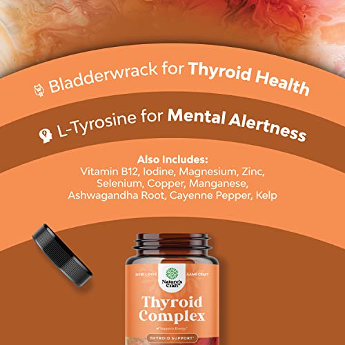 Bundle Of Herbal Thyroid Support Complex And High Absorption Magnesium Complex - Mood Enhancer Energy Supplement For Thyroid Health - With Magnesium Oxide For Sleep Stomach Digestion And Mood Support #TOP3