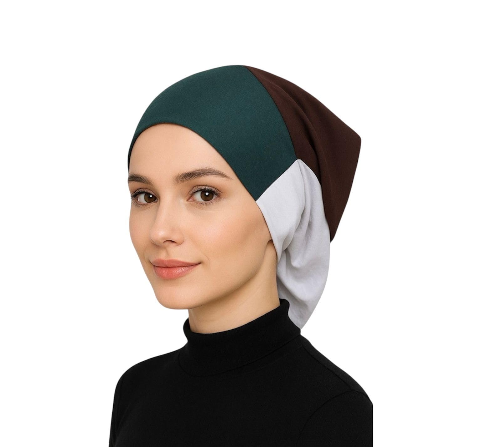 Multicolor 4-in-1 Cotton Hijab Cap – Stretchable Underscarf Inner Wear for Women – Breathable, Non-Slip, Comfortable Fit,