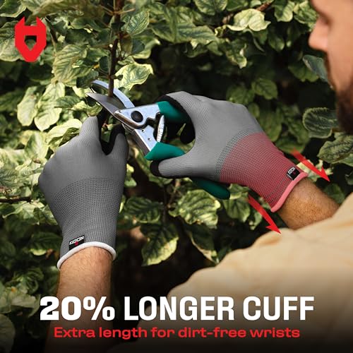 NoCry-Premium-Gardening-Gloves-for-Men-with-Strong-Grip-and-Touchscreen-Tips--100-Breathable-Superior-Dexterity--Perfect-Garden-Gloves-Men-Yard-Gloves-or-Landscaping-Gardening-Gloves-Men