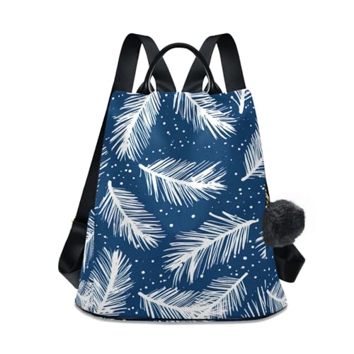 Sac à dos femme plume bleu idéal pour voyage de week-end et camping
