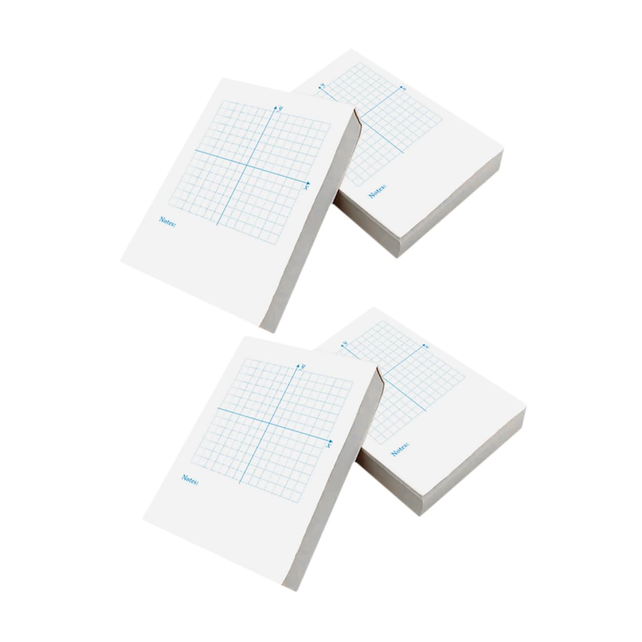 Uonlytech 3 Pezzi 4 Libro di esercizi di numeri punteggiato alto classe Taccuino disegno carta cianografia schede di grandi dimensioni carta grafica schede verticali bianca
