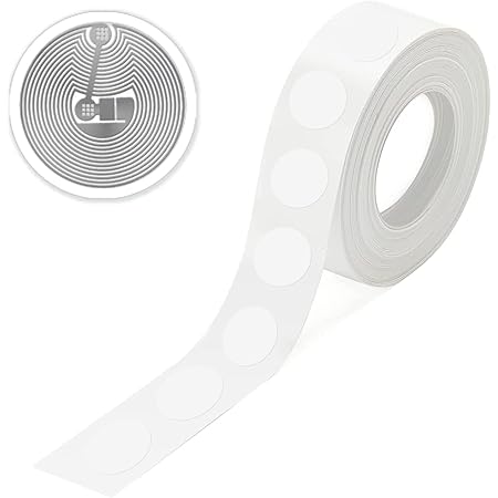 50 pcs NFC Tag NTAG215 Stickers, BABIQT Rewritable NFC 215 Tags Labels, 504 Bytes Memory RFID Tag, Compatible with TagMo Amiibo and All NFC Enabled Phones & Devices, Round 25mm (1 inch)