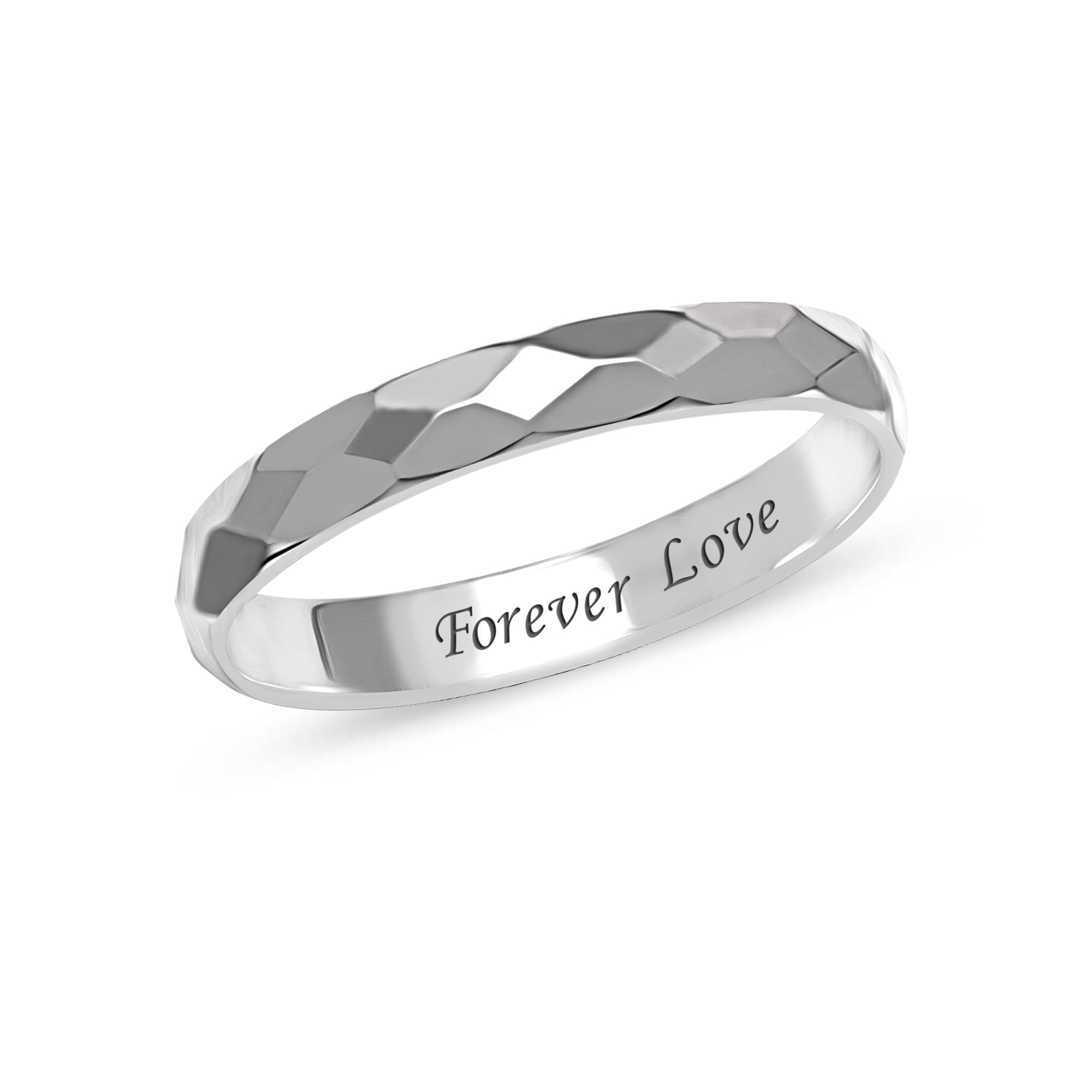 LeCalla 925 Sterling Silver BIS Hallmarked Diamond Cut Multi-Faceted High Polish Finger Ring for Women and Girls (Ring Size - 9 No.) (B0CFLX1GKQ) Amazon Price History, Amazon Price Tracker