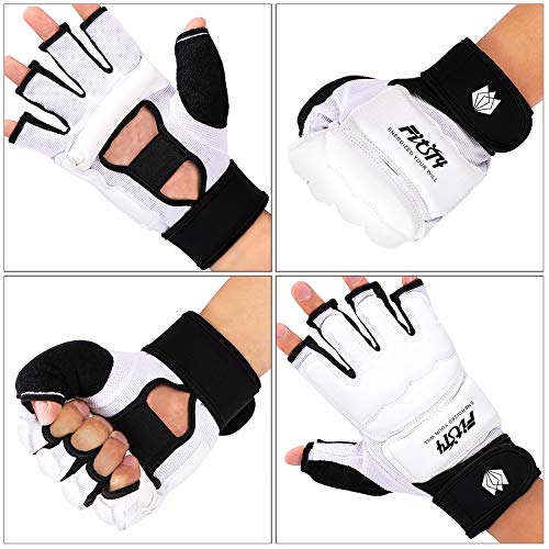 Fitst4 Half Mitts Mma Ufc Training Boxing Punch Bag Kickboxing Sparring Grappling Martial Arts Muay Thai Taekwondo Wrist Wraps Support Gloves For Women Men Kids #TOP4