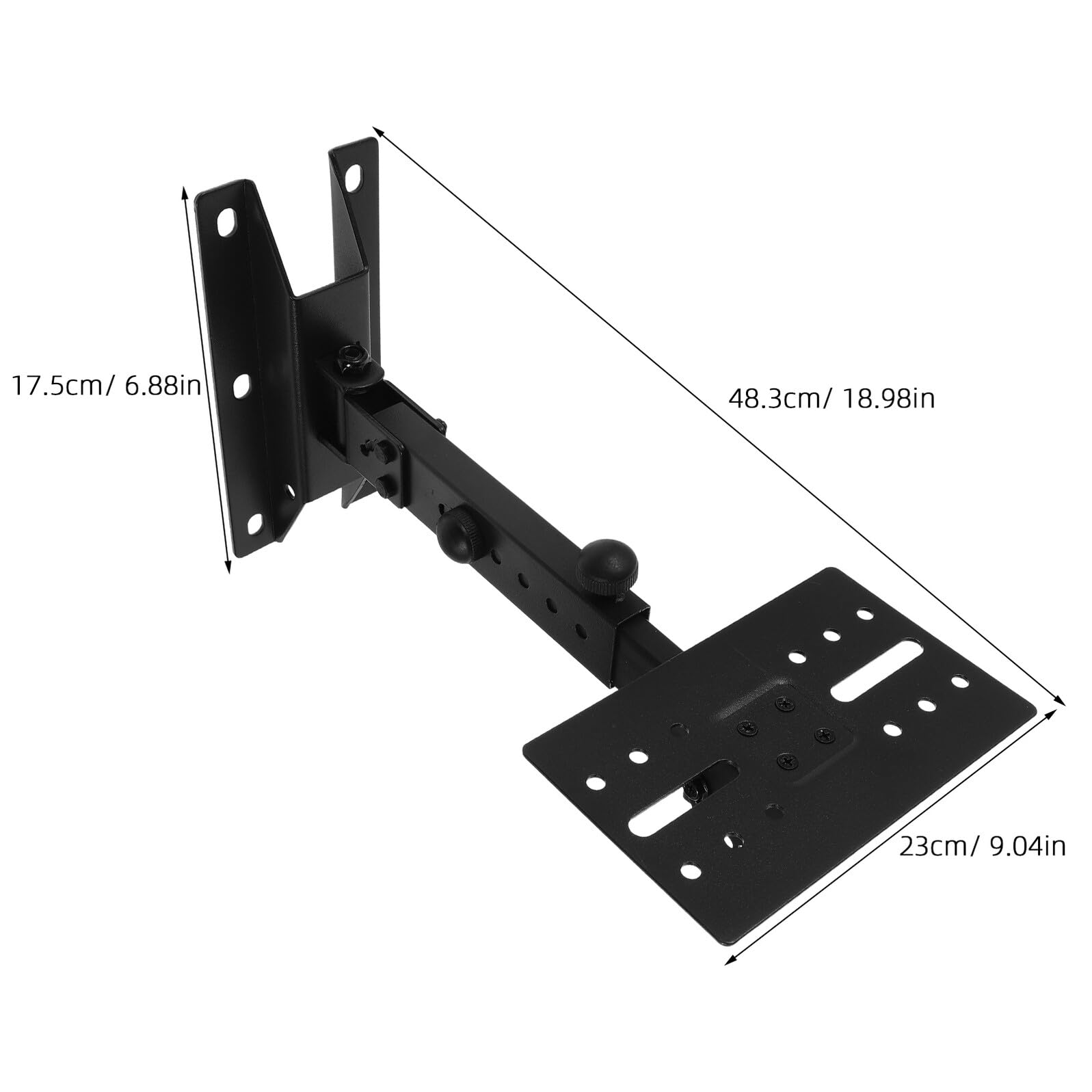 Support Mural Réglable pour Enceintes Bras Extensibles Stable pour Systèmes Audio