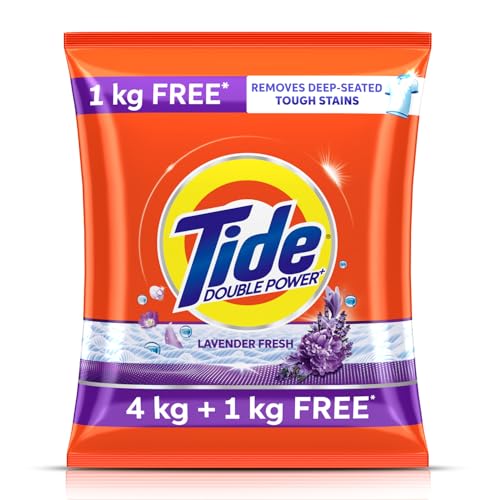 Tide Plus Detergent Washing Powder - 5kg (4kg +1kg free) Lavender