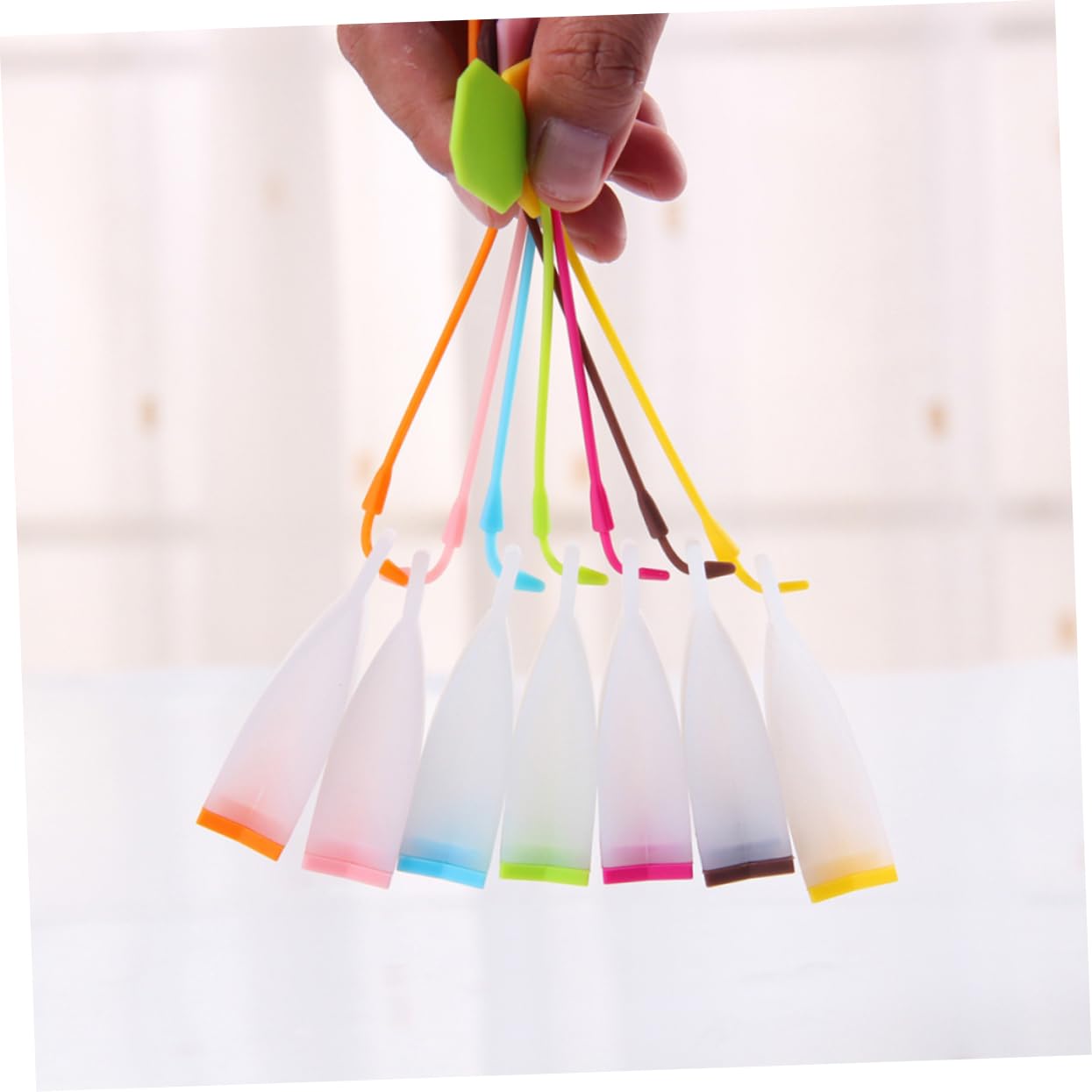 MAGICLULU 3 Juegos De Coladores De Té De Silicona Para Infusiones De Bolsitas De Té Resistentes Al Calor Y Aptos Para Lavavajillas (6 Unidades)