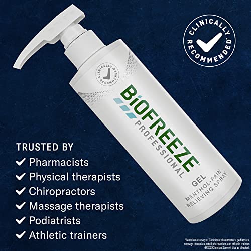 Biofreeze Professional Menthol Pain Relieving Gel 32 Fl Oz Bottle With Pump For Pain Relief Of Sore Muscles, Arthritis, Backache, And Joint Pain, Original Green Formula (Packaging May Vary) #TOP3