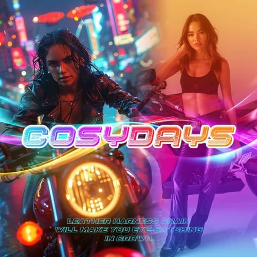 COSYDAYS Black Punk Leather Harness Gothic Body Harness Chest Leather Belt Accessories for Women3