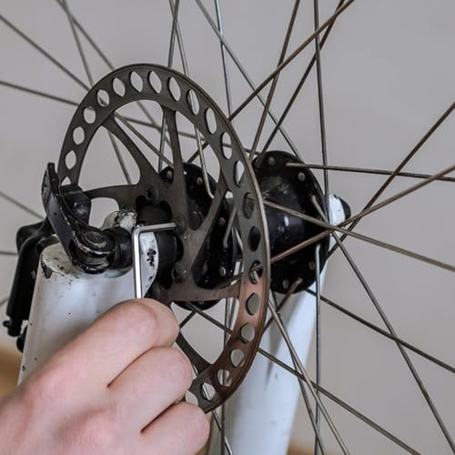 2 Stück Scheibenbremse Fahrrad Bremsscheiben 160mm Bremsscheibe 6 Loch,Edelstahl Bremsscheibe Fahrrad Set mit Schrauben mit Schraubenschlüssel für Mountainbike Rennrad