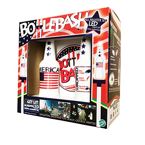 polish horseshoes - Poleish Sports Bottle Bash LED America Stars and Stripes Accessory Does Not Include Poles (Polish Horseshoes, Beersbee), 10.5 inch Disc (522-NITE)