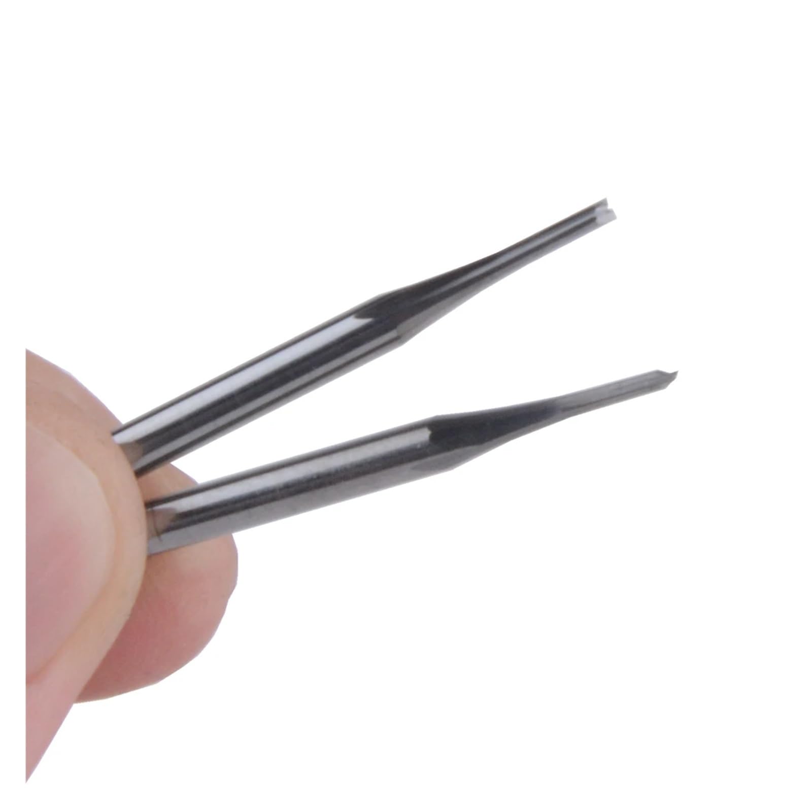 10 piezas 3,175 * 1,5 * 6 MM Fresa CNC de dos flautas rectas Broca de carburo for enrutador CNC for máquina de grabado de madera