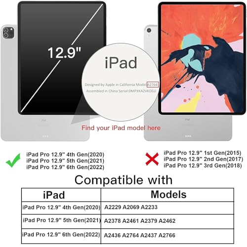 Image of DuraSafe iPad Pro 12.9 inch 4th Gen 2020 Cover A2229 MY2H2HN /A MY2J2HN /A A2069 MXAT2HN /A MXAV2HN /A MXAU2HN /A MXAW2HN /A A2233 MY3K2HN /A MY3J2HN /A MXFY2HN /A MXG12HN /A MXFX2HN /A MXG02HN /A - Orange