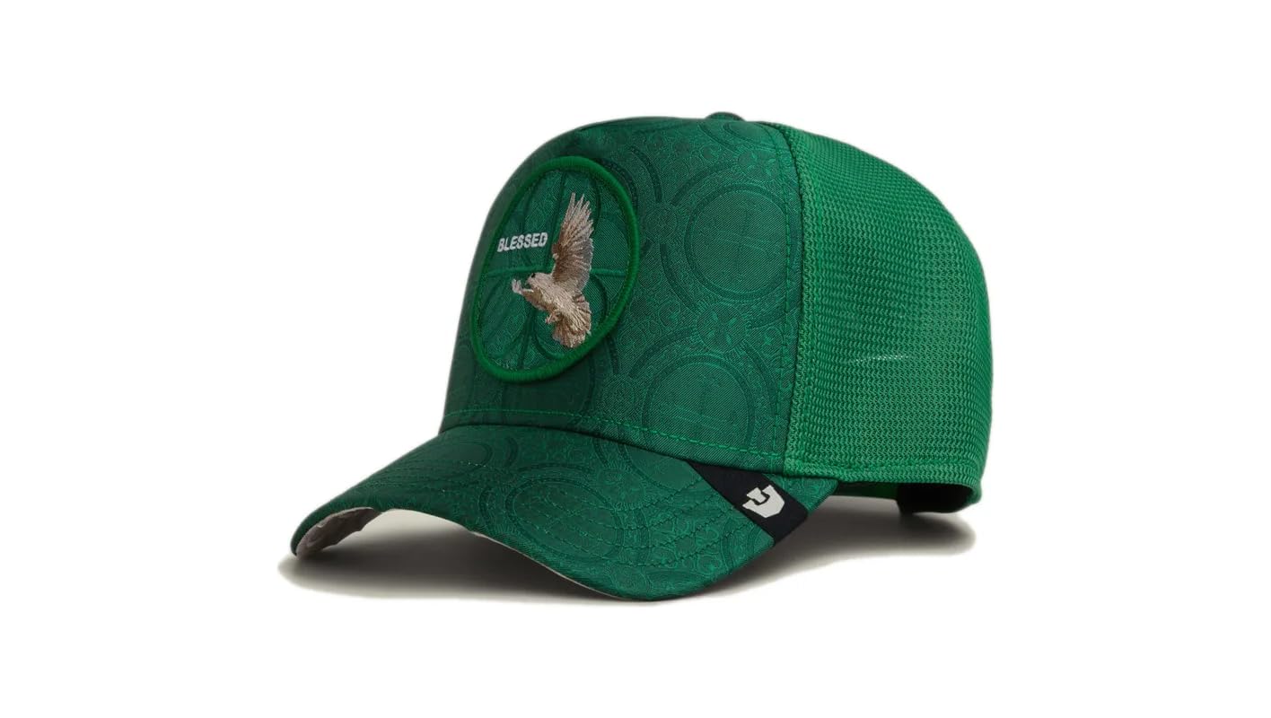 Goorin Bros. Religulous Blessed CapBros. Women/Men - Trucker Cap Baseball mesh Snapback, with Peak, Lining All-Season Spring Summer Autumn Winter - One Size Green
