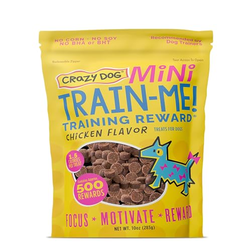 Crazy Dog Mini Train-Me! Training Treats 10 oz. Bag, Chicken Flavor, with 500 Treats per Bag, Recommended by Dog Trainers - image 8