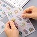 Plant Stickers 24 Sheets 520 Non-Repeating Green Cute Cactus Watercolor Plant Decorative Stickers for Stationery Stick Label DIY Diary Scrapbook Planner Album Journal Laptop Decoration
