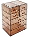 Sorbus Acrylic Makeup Organizer - Organization and Storage Case for Cosmetics Make Up & Jewelry - Big Clear Makeup Organizer for Vanity, Bathroom, College Dorm, Closet, Desk (3 Large, 4 Small Drawers)