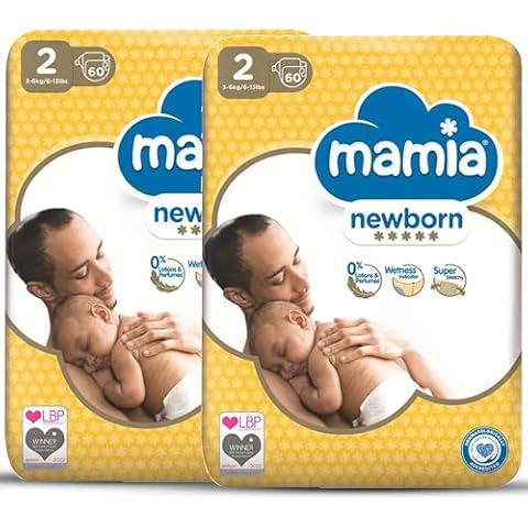 SHARRLA Mamia Baby Dry Nappies Size 2 Cover