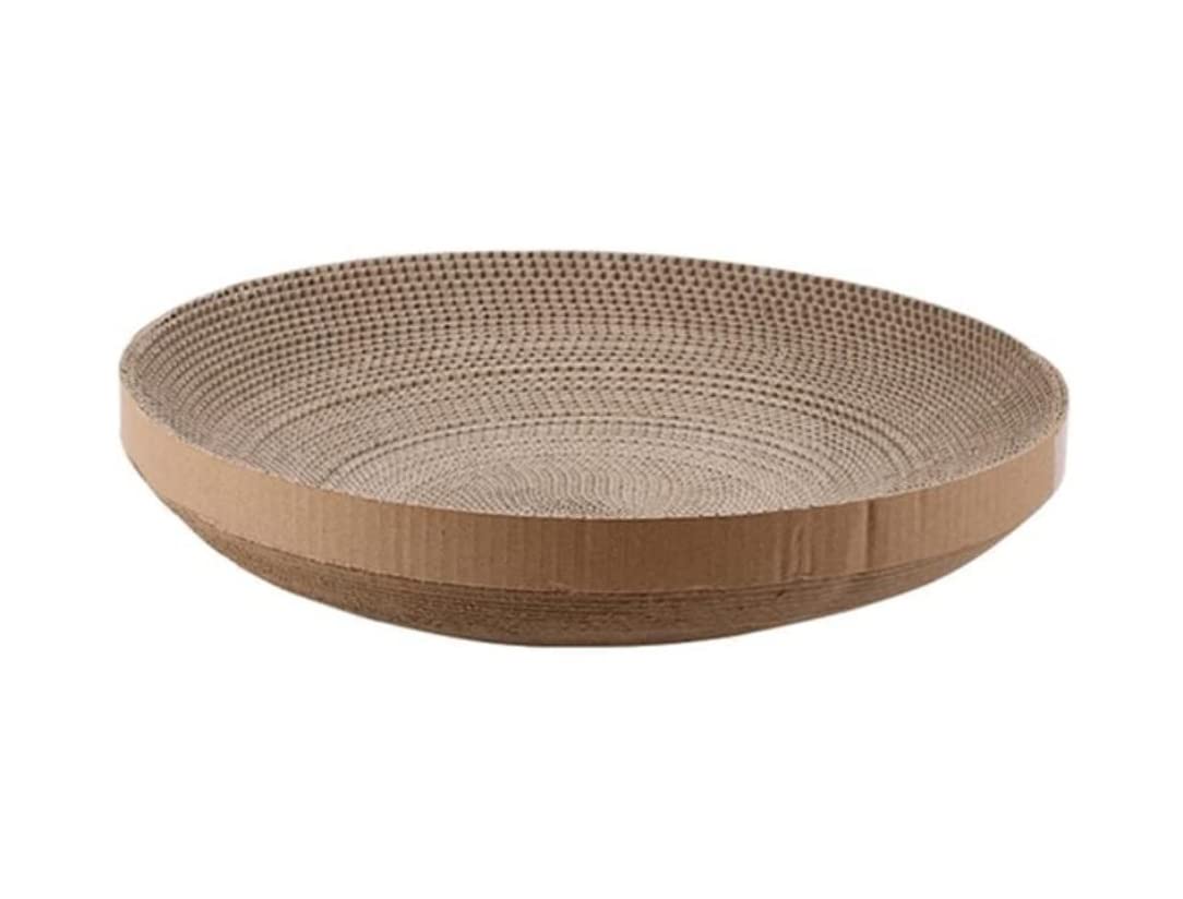 Juguete de Agarre de Gato Rascador Para Gatos, Almohadilla Para Rascar Corrugado Ovalado De Cartón, Rascador Para Gatos, Cama De Salón, Tablero Duradero, Cuenco Para Rascador De Gatos Tableros Afilado