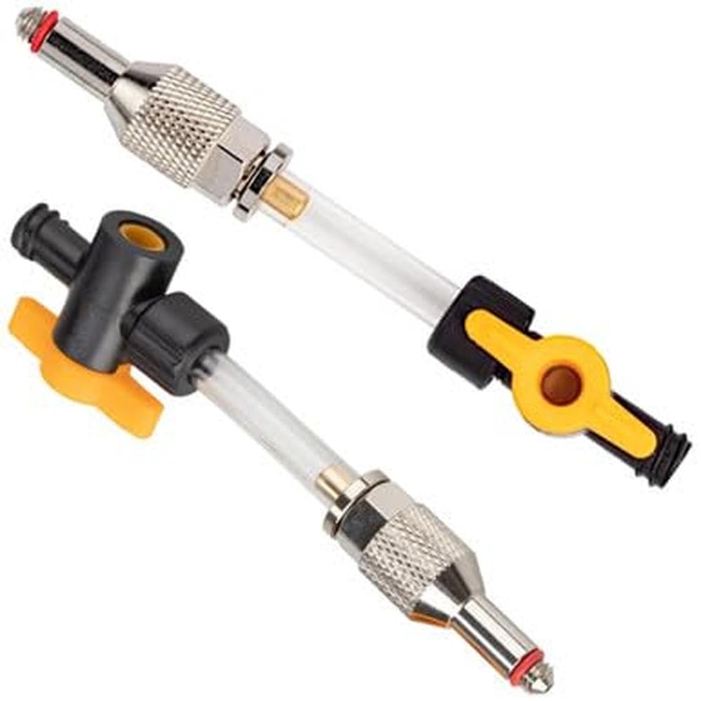 Jagwire - Kit di spurgo Freni a Disco Elite Coppia Adattatore Universale | valvola 1/4 di Giro | Opzioni DOT o Olio Minerale