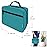 StarPlus2 Large Padded Pill Bottle Organizer, Medicine Bag, Case, Carrier for Medications, Vitamins, and Medical Supplies - Travel Medicine Organizer and Home Storage Med Bag - Turquoise (Without Lock