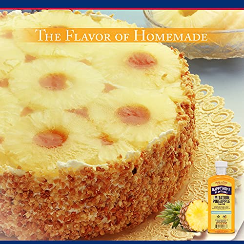 Happy Home Imitation Pineapple Flavoring, Certified Kosher, 7 Oz. #TOP5