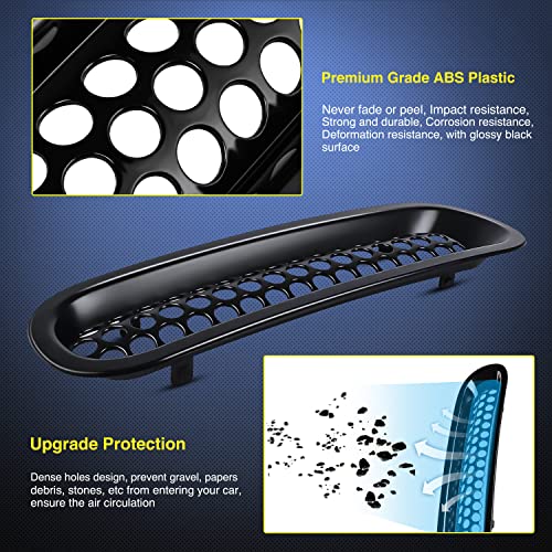 Image of Nilight Front Grill Mesh Cover Guard Inserts Clip-in Grille Guard for 2007-2018 Wrangler JK JKU Unlimited