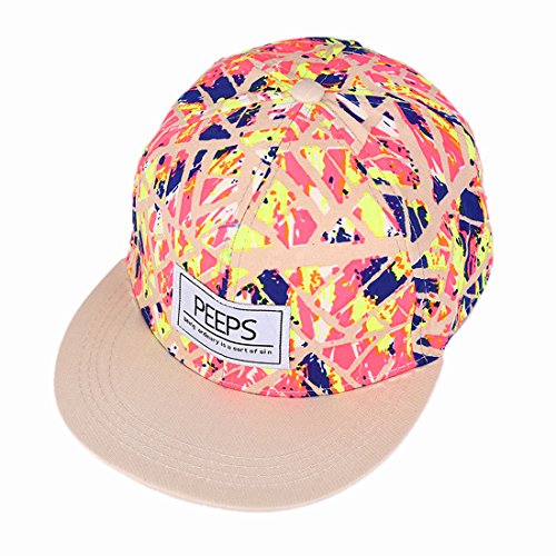 Gorra de béisbol unisex de tamaño ajustable con cierre trasero, para el sol, para conductor de camión, senderismo, Hip Hop de Yohope, Brown colorful