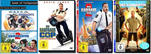 Kindsköpfe 1+2 + Der Kaufhaus Cop 1+2 + Der Zoowärter / Kevin James DVD Paket [5 DVDs]