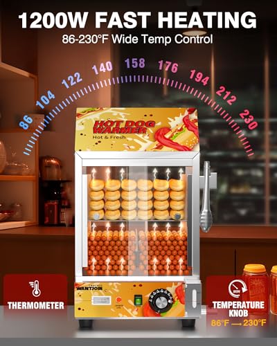 Image of WantJoin Hot Dog Steamer 27 L