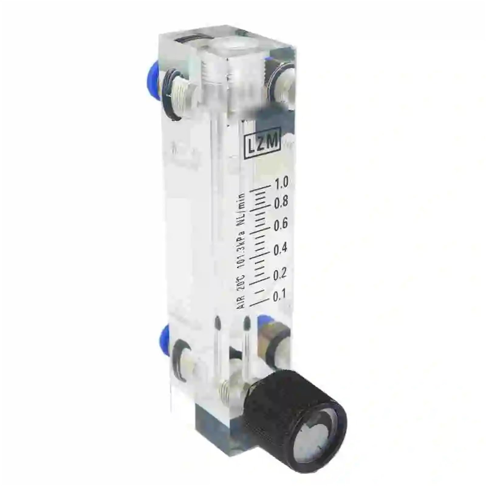 0,1–35 l/min, 6–400 ml/min, passend for 6/8/10/12 mm Rohr, anpassen, Luft-Stickstoff-Durchflussmesser, Rotameter mit Steuerventil LZT-6T(6-60ml Per Min,Tube OD 6mm)