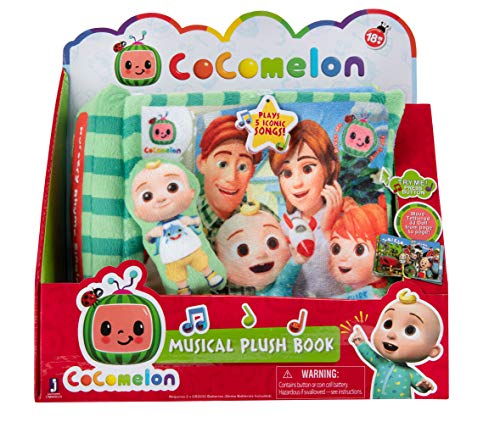 CoComelon Nursery Rhyme Singing Time Plush Book, Featuring Tethered JJ Plush Character Toy, for JJ’s Daily Musical Adventures...