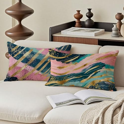Housse coussin exterieur impermeable en lin de qualité pour oreiller de salon - 3