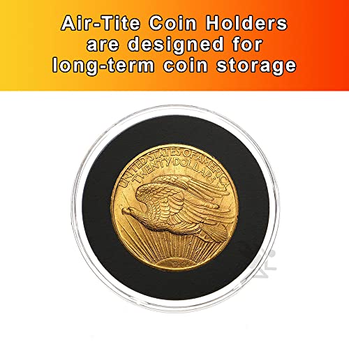 Cápsulas y tubo almacenamiento para monedas 34mm negro miniatura 4