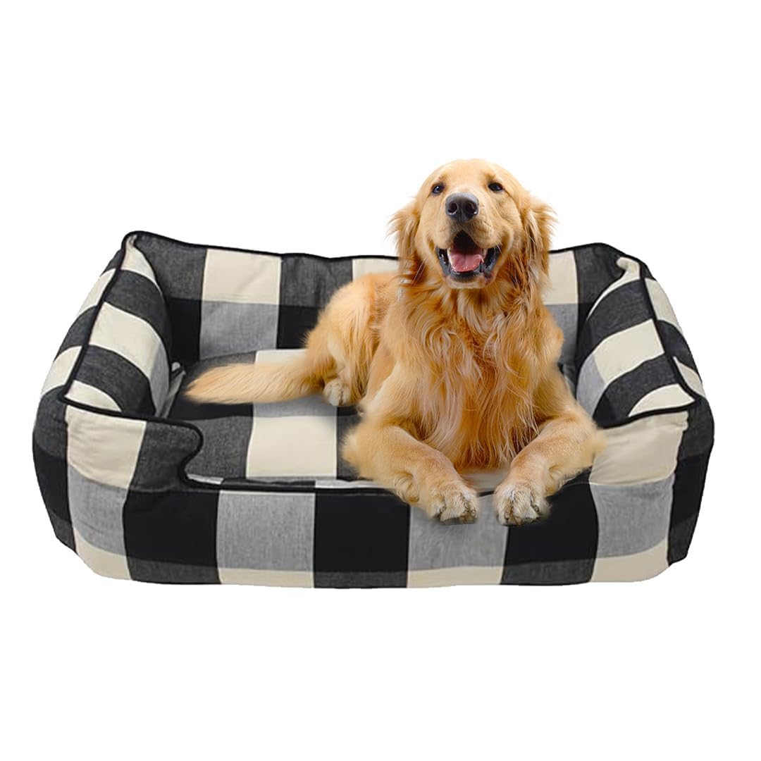 Oye Human Black Checkered Pet Bed for Dogs and Cats (M) (B0CV5MMWD6) Amazon Price History, Amazon Price Tracker