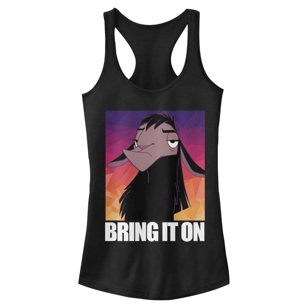 Disney Women's Emporer's New Groove Bring It Slim Fit, Scoop Hem Racerback Tank