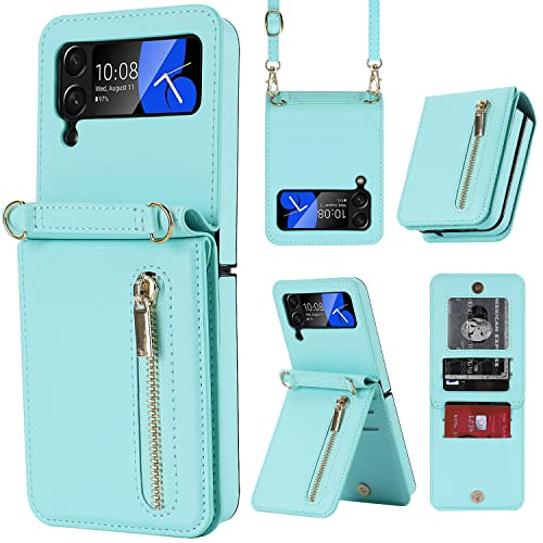 Coque Galaxy Z Flip 3 avec sangle épaule réglable pour femme moderne