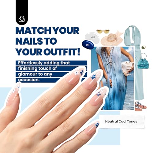 beetles Summer Gel Polish 25 Colours Set Nude Blue Pink Neon Red Green Chic Outfits Collection with 3Pcs Base Top Coat Manicure Kit Salon DIY Home Gift for Women Girls - Image 5