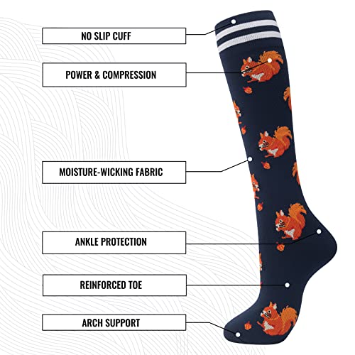 Image of fenglaoda Compression Socks for Women Men 3 Pairs Graduated Compression Support Circulation Socks for Nurses